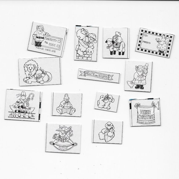 13 Daisy Kingdom Christmas rubber stamps - NWOT - Picture 3 of 3